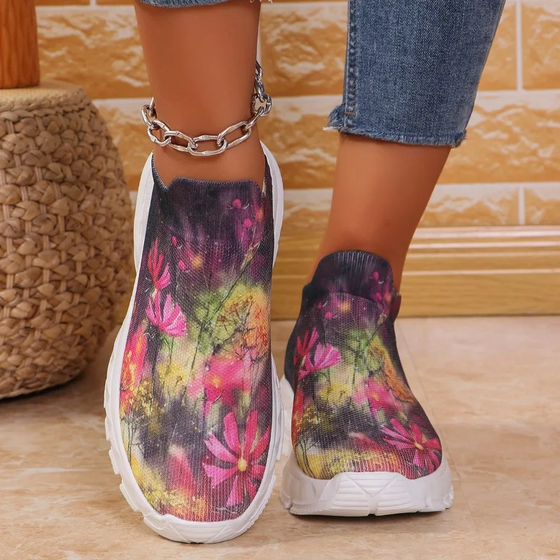 Women 2025 Autumn Breathable Knitted Platform Sneakers Woman Soft Sole Non Slip Casual Shoes Женские Новые Туфли
Women 2025 Autumn Breathable Knitted Platform Sneakers Woman Soft Sole Non Slip Casual Shoes Женские Новые Туфли