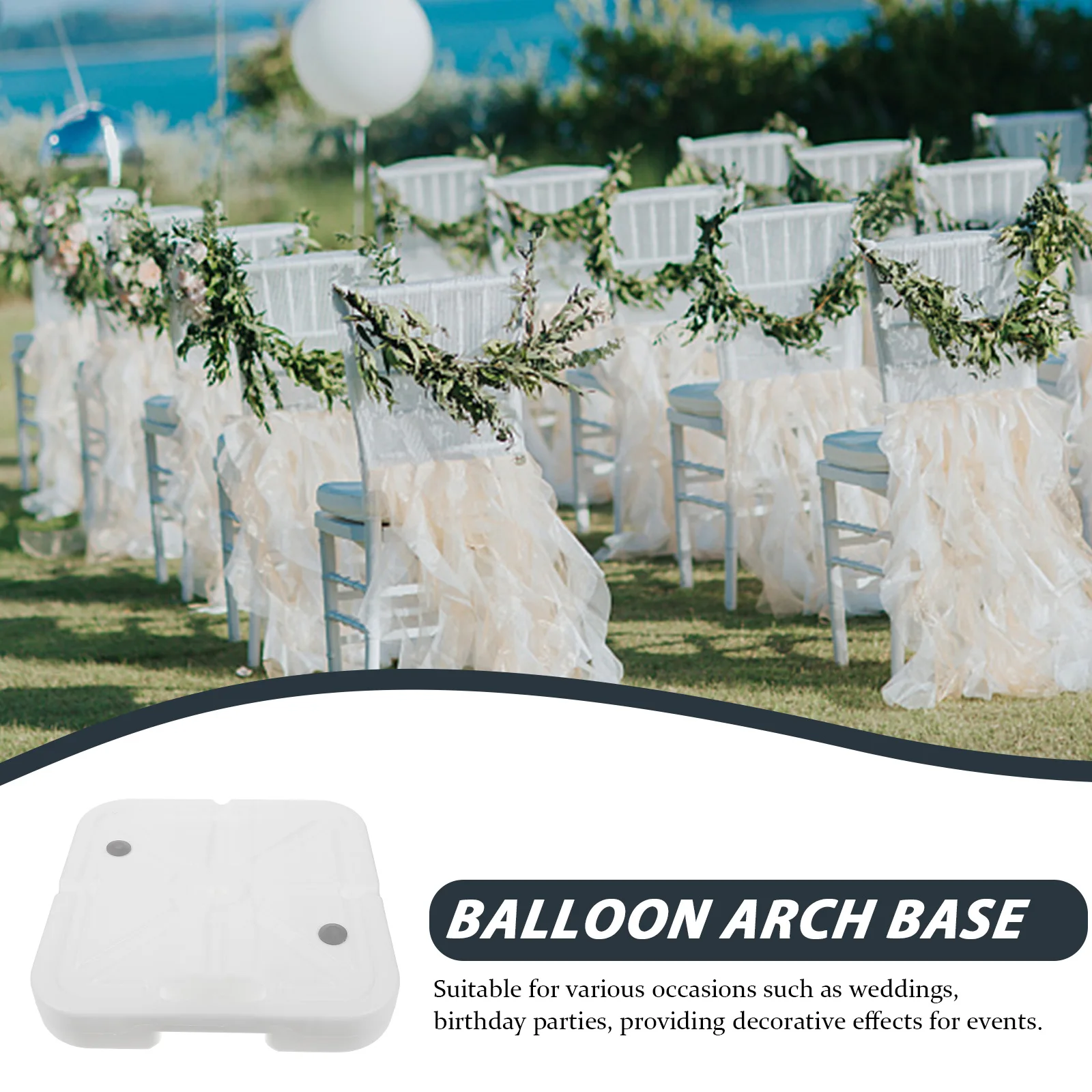 Water Filling Arch Base Stand For Wedding Party Decor Plastic Sturdy Durable Easy Setup Beach Birthday Balloon Holder Sand
Water Filling Arch Base Stand For Wedding Party Decor Plastic Sturdy Durable Easy Setup Beach Birthday Balloon Holder Sand