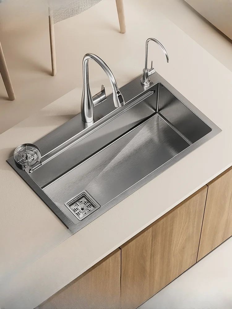 Cutting board can be placed, thickened large single sink, kitchen sink, vegetable basin, middle basin, bowl pool, household
Cutting board can be placed, thickened large single sink, kitchen sink, vegetable basin, middle basin, bowl pool, household