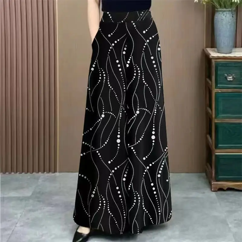 Elastic Waist Wide Leg Pants Women's Summer Thin New High Waist Loose Versatile Casual Pants
Elastic Waist Wide Leg Pants Women's Summer Thin New High Waist Loose Versatile Casual Pants