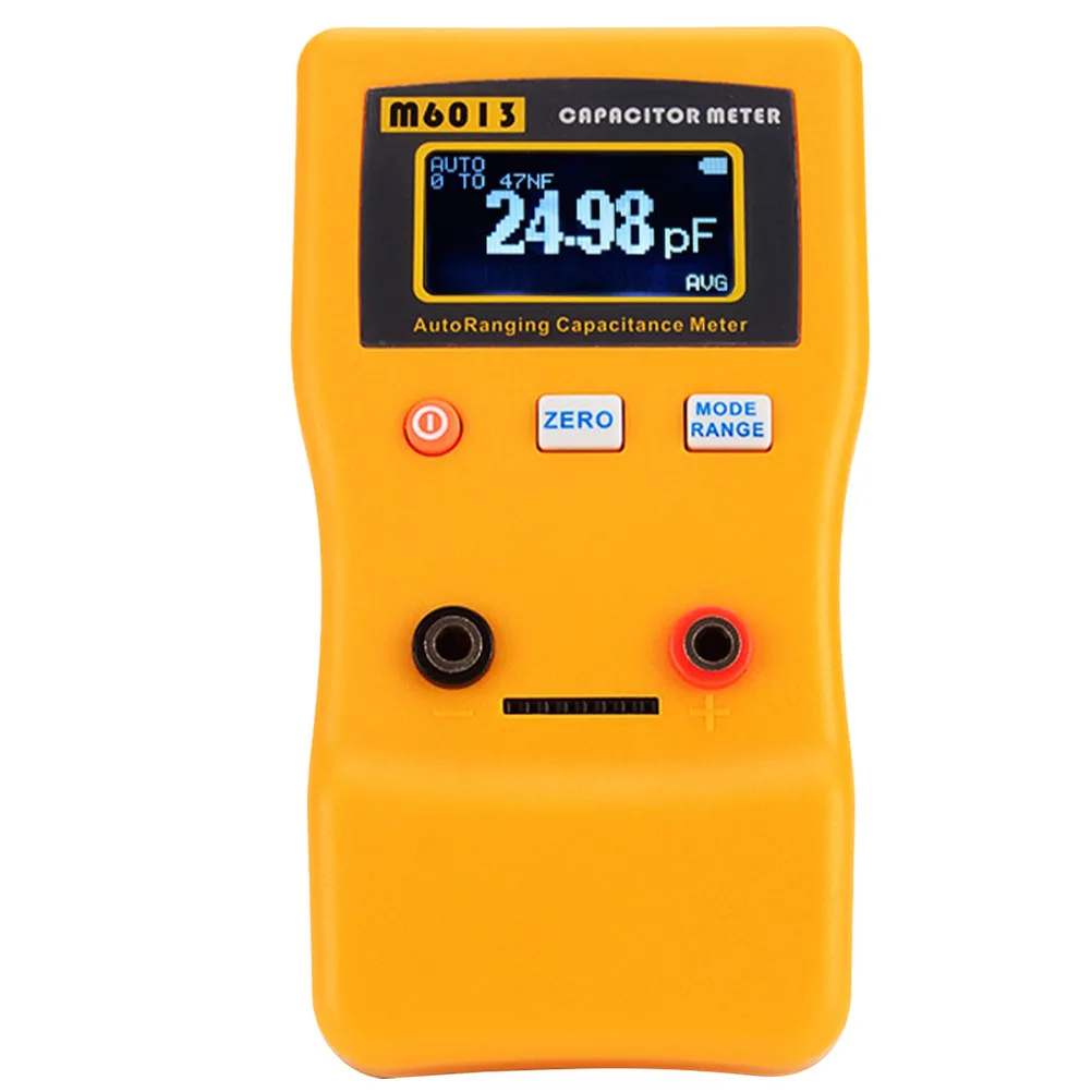 Digital Capacitor Tester Auto-Ranging Capacitance Meter with Large Measuring Range Portable Compact for Electronics Repair Field
