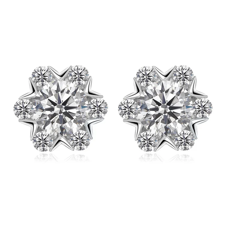 S925 sterling silver snowflake earrings plated with 18K gold VVS1 D Color 1CT moissanite earrings women jewelry Valentine's Day
S925 sterling silver snowflake earrings plated with 18K gold VVS1 D Color 1CT moissanite earrings women jewelry Valentine's Day