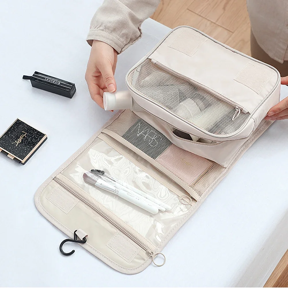 Travel Makeup Bag Waterproof Toiletries Organizer High Quality Women Neceser Bathroom Hook Wash Pouch Hook Makeup Storage Bag
Travel Makeup Bag Waterproof Toiletries Organizer High Quality Women Neceser Bathroom Hook Wash Pouch Hook Makeup Storage Bag