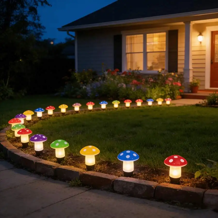 Solar Mushroom Light, Mini Thumb Mushroom (15 Mushrooms Per Set), Solar Outdoor Light, Lawn Light, Summer Yard Decoration Warm Light, Independence Day/Chr Party Event Decoration, Colorful Mushroom Light
Solar Mushroom Light, Mini Thumb Mushroom (15 Mushrooms Per Set), Solar Outdoor Light, Lawn Light, Summer Yard Decoration Warm Light, Independence Day/Chr Party Event Decoration, Colorful Mushroom Light