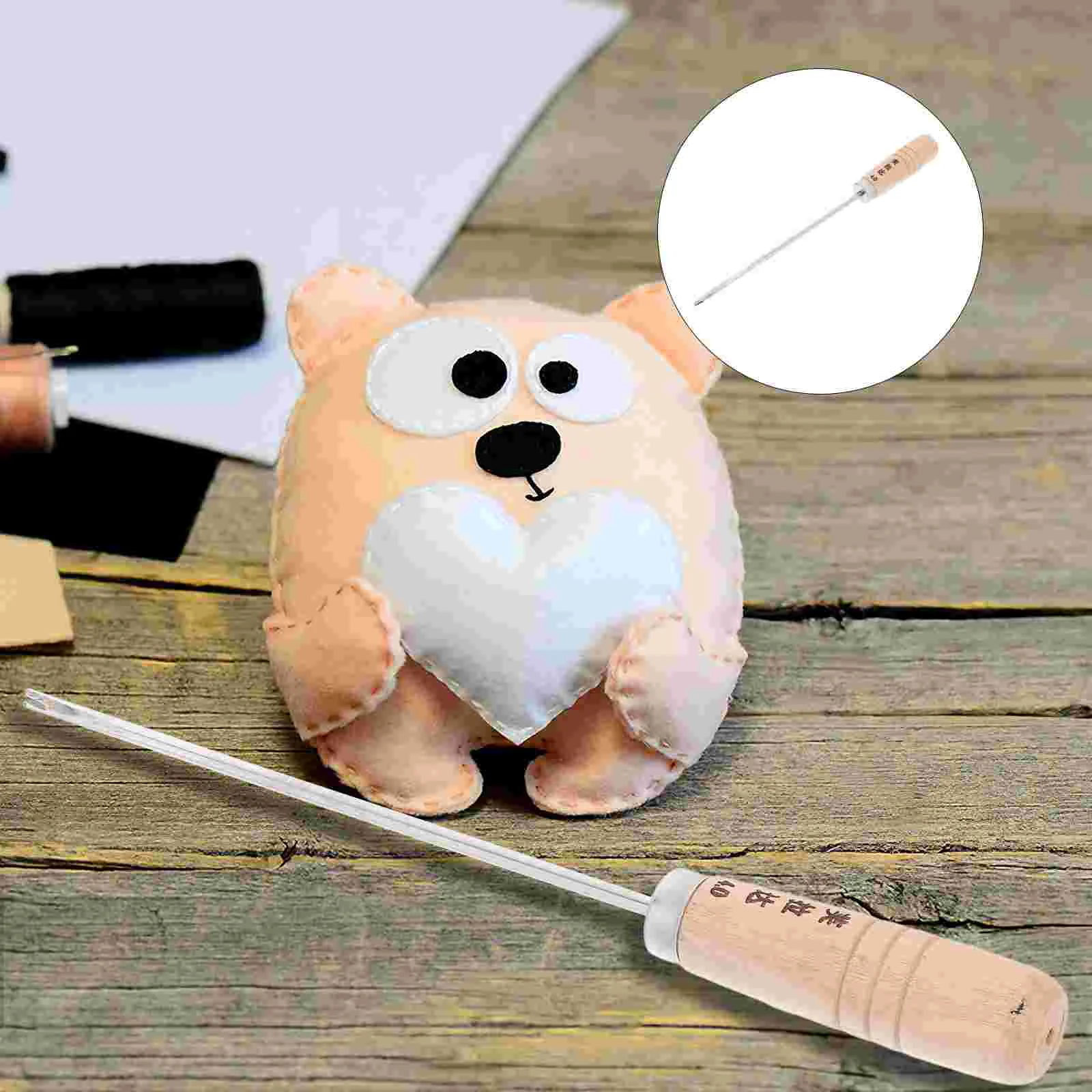 Cotton Stuffing Tool with Handle Reborn Baby Stitching Awl Stainless Steel Punching Tools
Cotton Stuffing Tool with Handle Reborn Baby Stitching Awl Stainless Steel Punching Tools