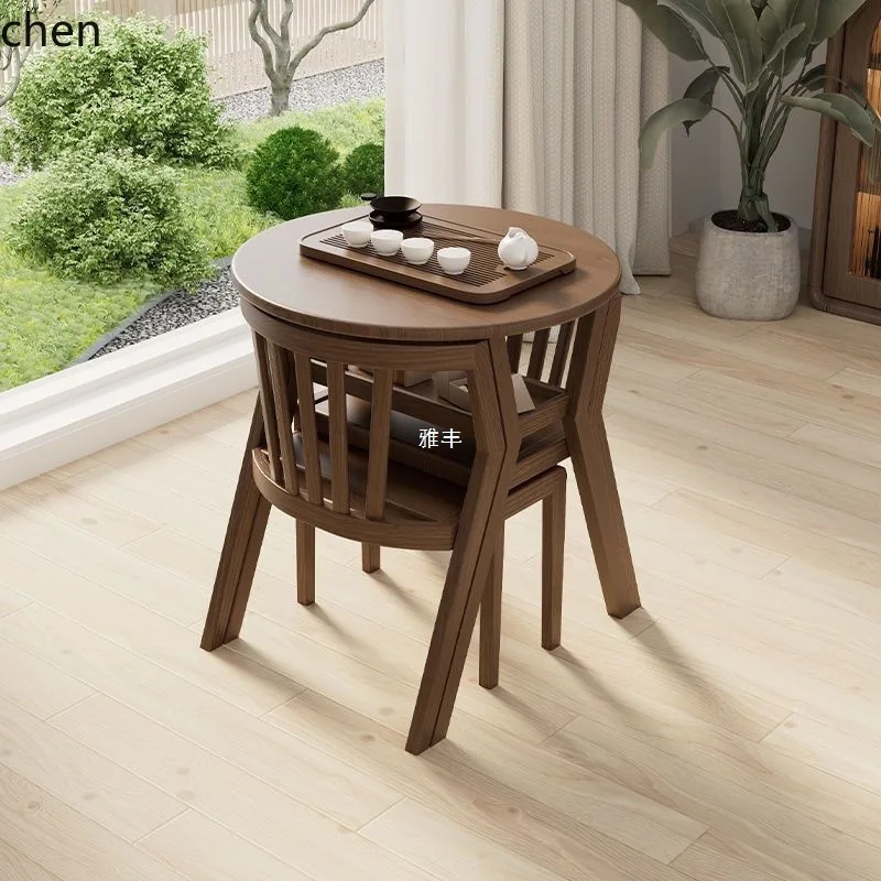 HYS Leisure Three-Piece Set Solid Wood Set Tea Table Combination Round Table Small Tea small Tea Table
HYS Leisure Three-Piece Set Solid Wood Set Tea Table Combination Round Table Small Tea small Tea Table
