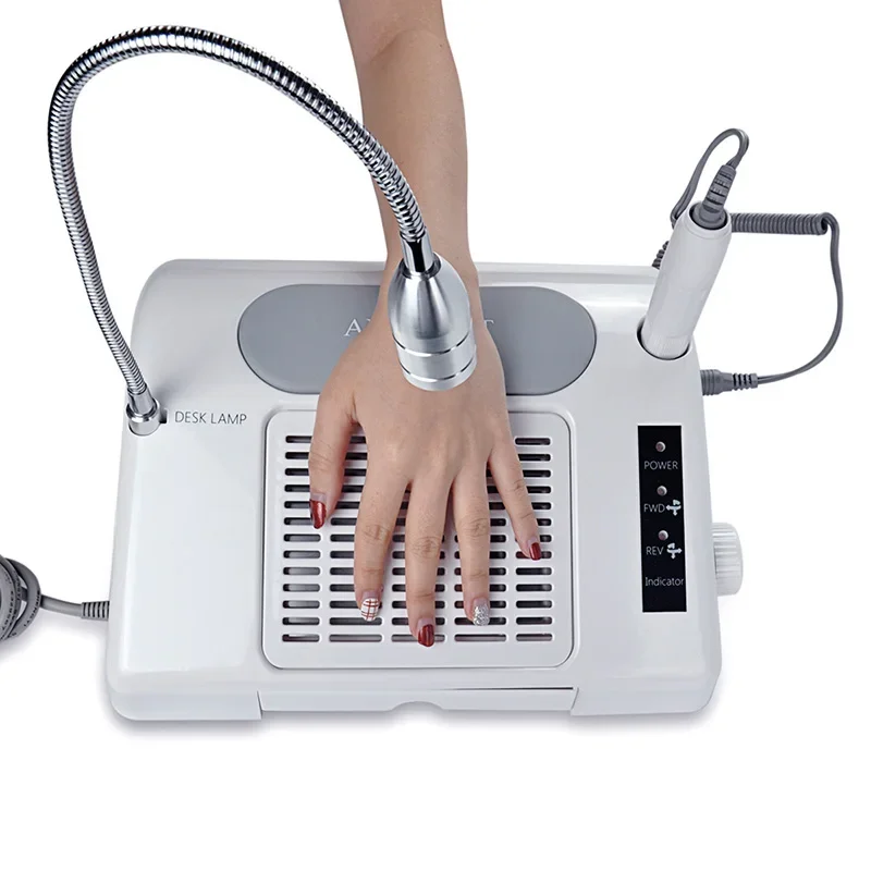 3 in 1 Vacuum Nail Dust Collector 35000RPM Drill Machine LED Table Lamp Ash Nail Drill With High Powder
3 in 1 Vacuum Nail Dust Collector 35000RPM Drill Machine LED Table Lamp Ash Nail Drill With High Powder
