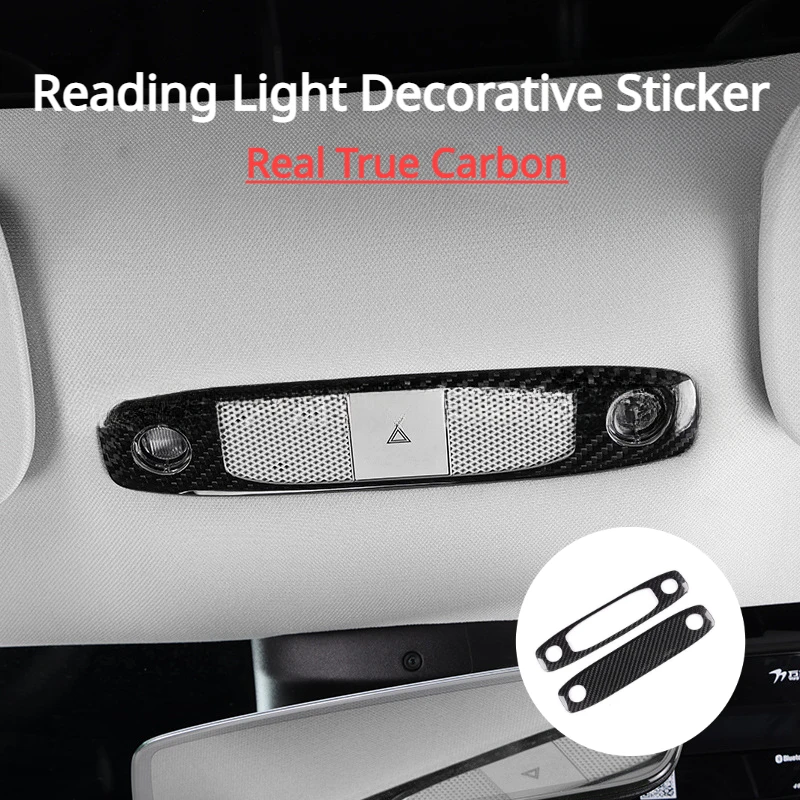 For Tesla Model 3 Y 2017-2023 Reading Light Decorative Sticker Real True Carbon Cover Car Trim Modification Interior Accessories
For Tesla Model 3 Y 2017-2023 Reading Light Decorative Sticker Real True Carbon Cover Car Trim Modification Interior Accessories