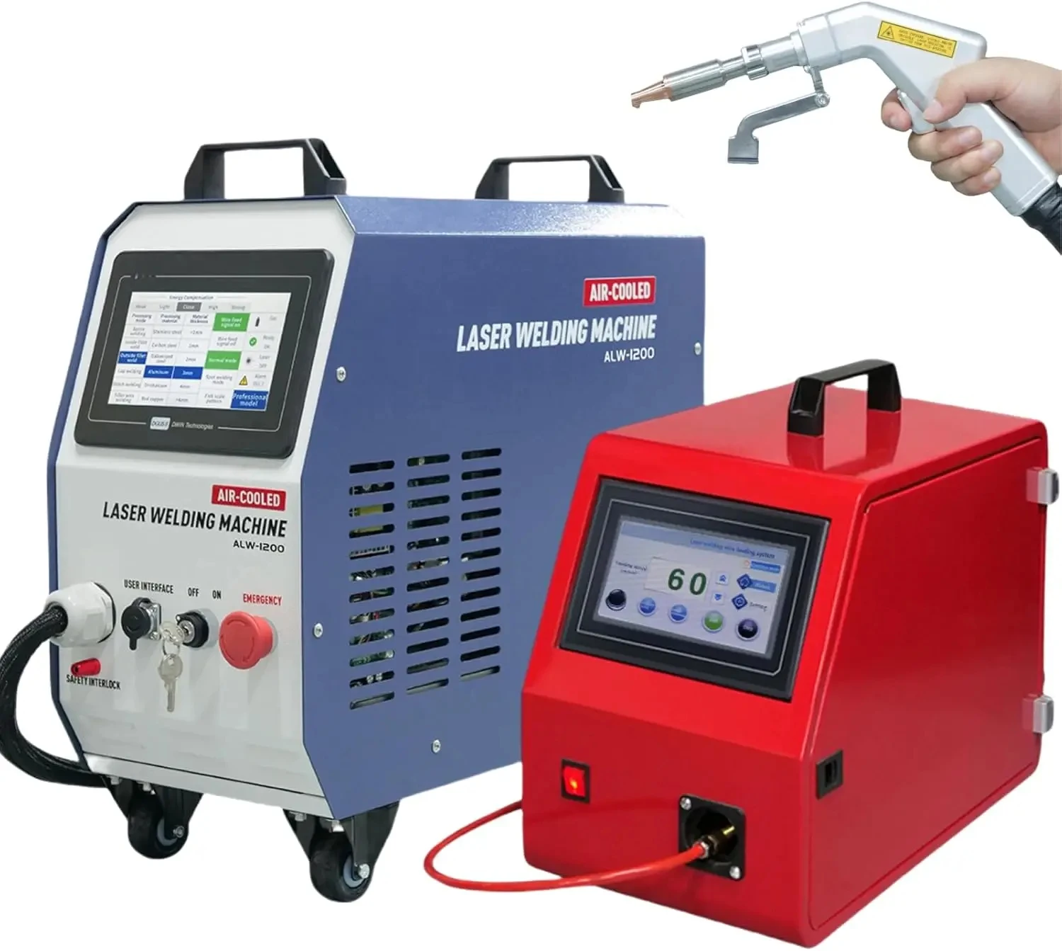 4in1 1500W MAX Air Cooling weld gun Mini Handheld Laser Welding Machine for Stainless Steel Carbon Steel Aluminum
4in1 1500W MAX Air Cooling weld gun Mini Handheld Laser Welding Machine for Stainless Steel Carbon Steel Aluminum