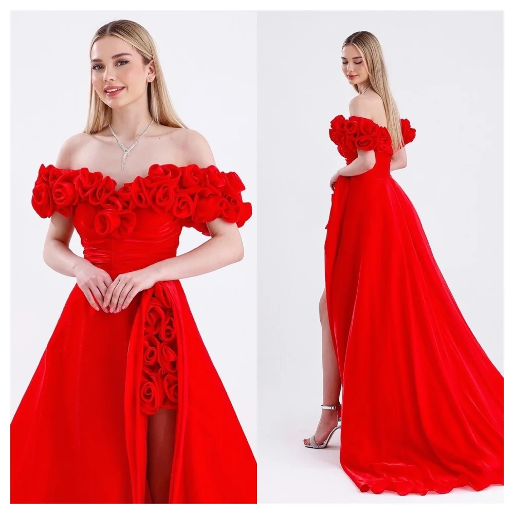 Customized Exquisite Red Satin Evening Dress High Quality Boat Neck Off the Shoulder Sleeveless Prom Dress Modern Cele
Customized Exquisite Red Satin Evening Dress High Quality Boat Neck Off the Shoulder Sleeveless Prom Dress Modern Cele