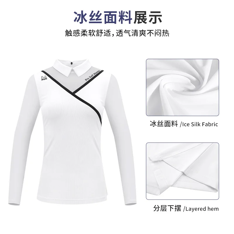 PGM New Golf Women's Clothing Summer Long Sleeve T-shirt Breathable Ice Silk Elastic Back Chain
PGM New Golf Women's Clothing Summer Long Sleeve T-shirt Breathable Ice Silk Elastic Back Chain