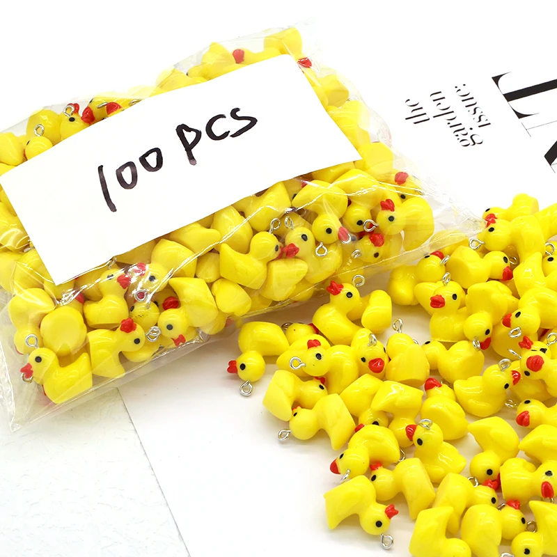 100pcs/pack Wholesale Small Yellow Duck Resin Charms DIY Cute Animal Earring Bracelet Keychain Pendants Jewelry Making Accessory
100pcs/pack Wholesale Small Yellow Duck Resin Charms DIY Cute Animal Earring Bracelet Keychain Pendants Jewelry Making Accessory