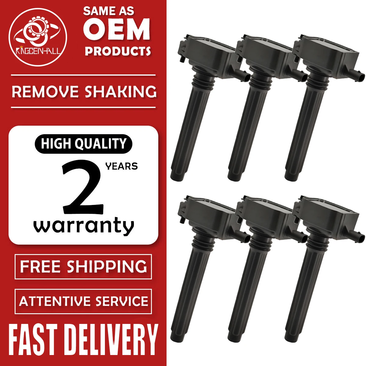 6Pcs UF648 0221504032 05149168AI Ignition Coil For 2011-2017 Chrysler Dodge Jeep RAM 5149168AI 05149168AD
6Pcs UF648 0221504032 05149168AI Ignition Coil For 2011-2017 Chrysler Dodge Jeep RAM 5149168AI 05149168AD