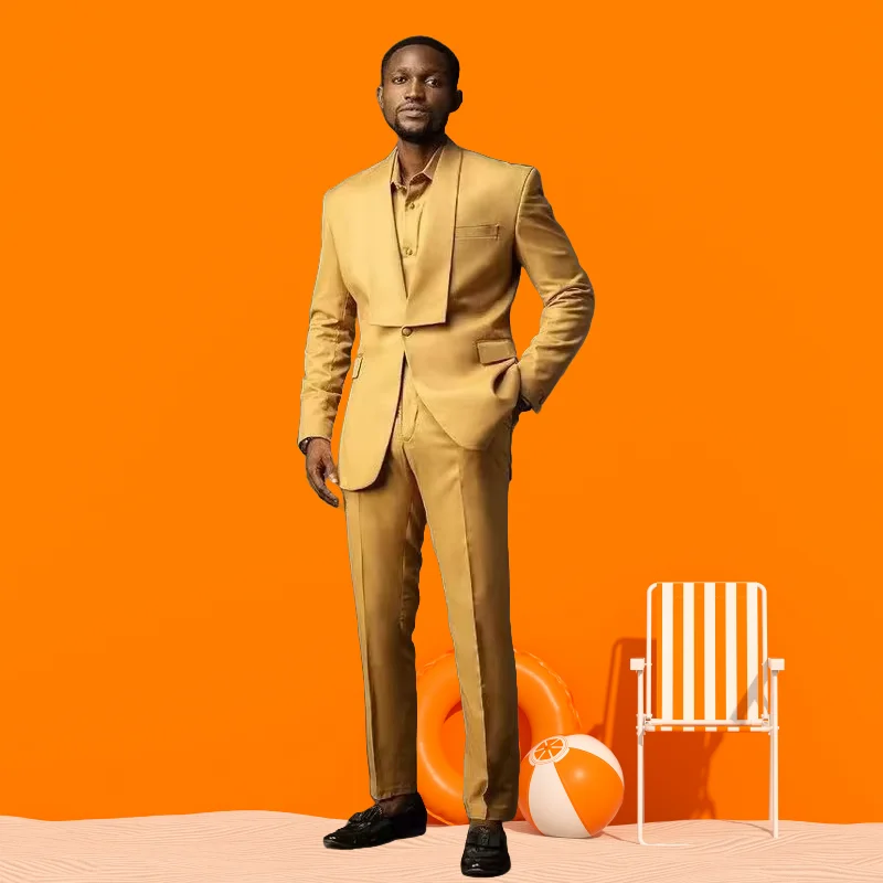 2025Latest Design Jacket Pants Terno masculino Two Pieces Prom One Button Blazer Custom Made Slim Fit Wedding Suit Costume Homme
2025Latest Design Jacket Pants Terno masculino Two Pieces Prom One Button Blazer Custom Made Slim Fit Wedding Suit Costume Homme