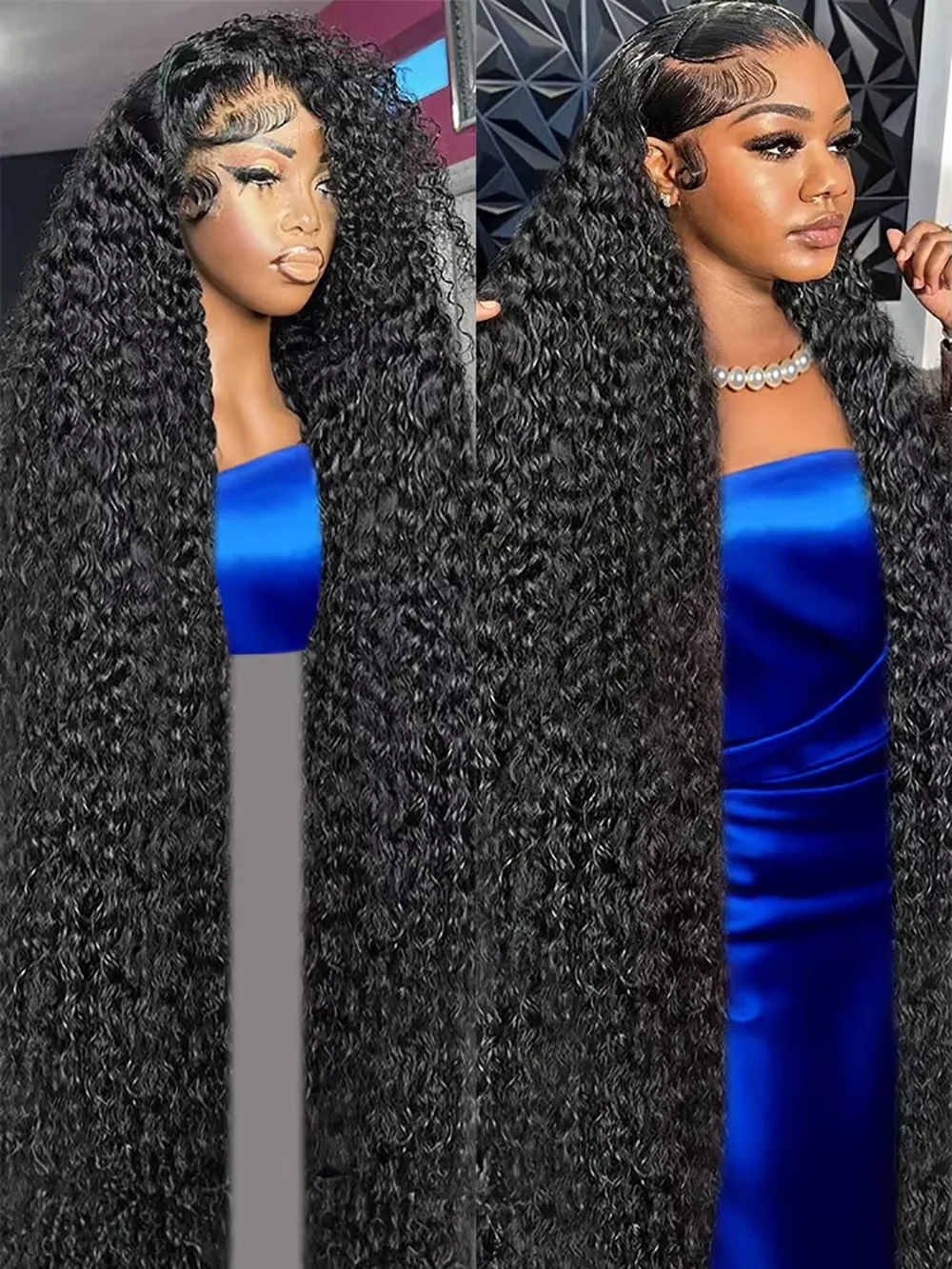 18 46 Inch Curly Natural Black Deep Wave 13x4 13x6 HD Lace Frontal Wig Long Human Hair 360 Lace Front Wigs For Women
18 46 Inch Curly Natural Black Deep Wave 13x4 13x6 HD Lace Frontal Wig Long Human Hair 360 Lace Front Wigs For Women