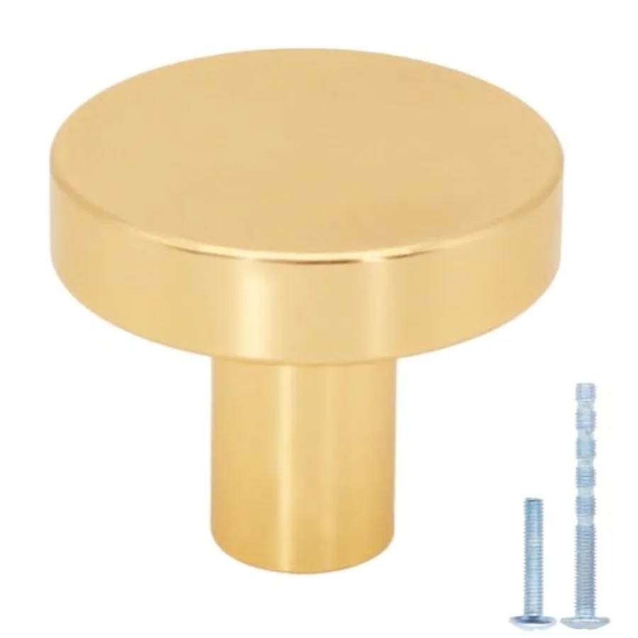 0 Cabinet Knobs Brushed Brass Kitchen Cabinet Knobs, Round Knobs for Dresser Drawer Knobs, Solid Single Hole Knob for Cabinets
0 Cabinet Knobs Brushed Brass Kitchen Cabinet Knobs, Round Knobs for Dresser Drawer Knobs, Solid Single Hole Knob for Cabinets