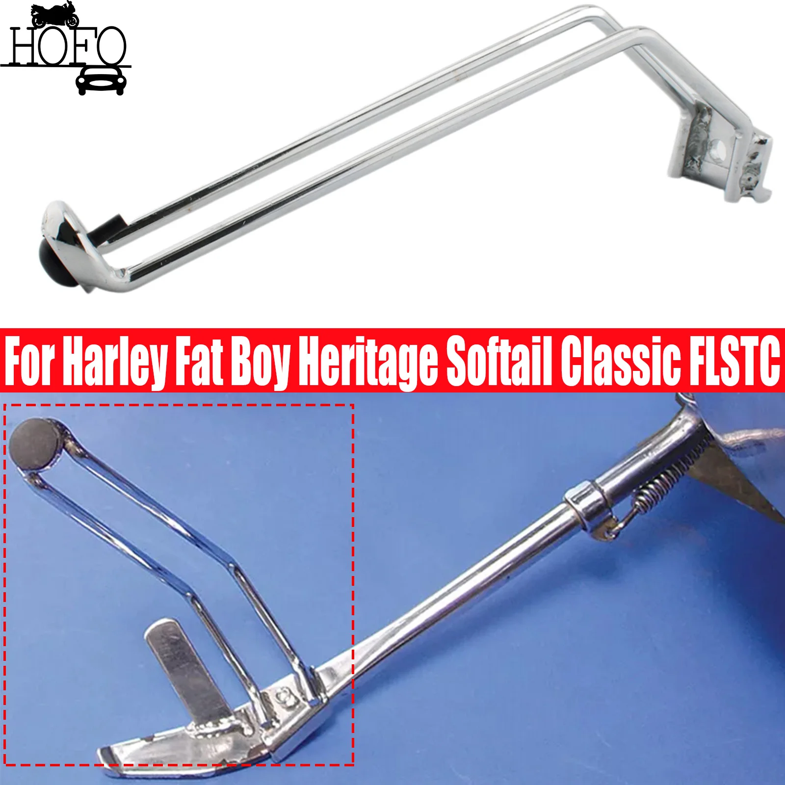 Chrome Front Kickstand Extension For Harley Fat Boy Heritage Softail Classic FLSTC Tour Glide
Chrome Front Kickstand Extension For Harley Fat Boy Heritage Softail Classic FLSTC Tour Glide