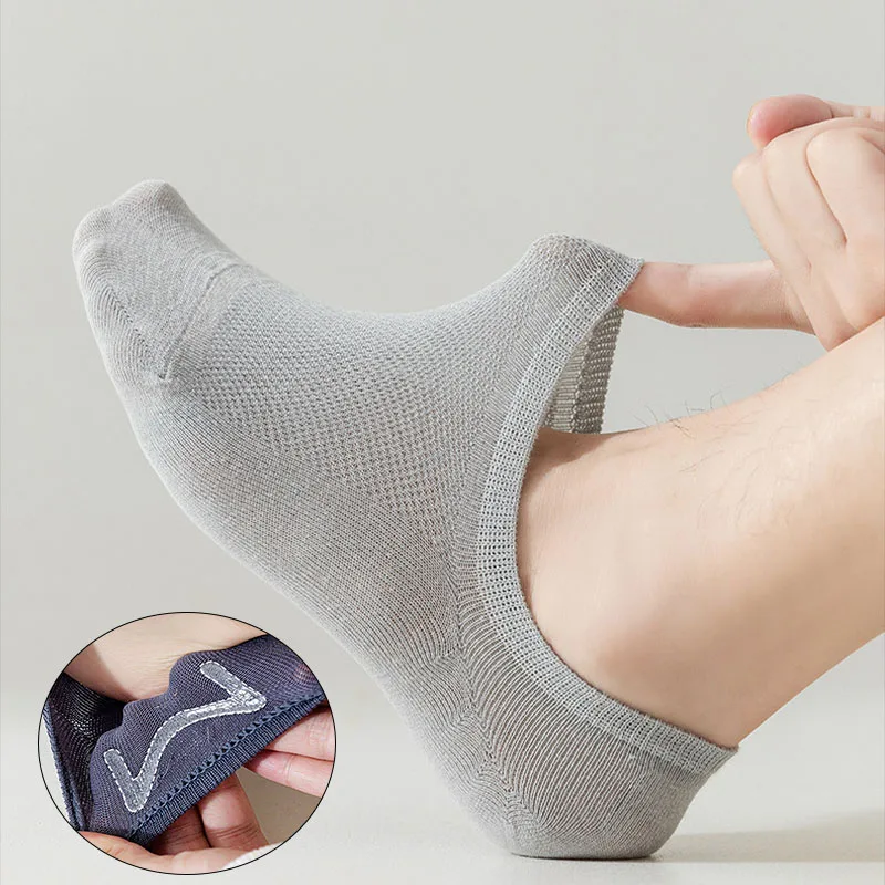 5pairs Men Invisible Socks Breathable Mesh Silicone Anti-Slip Fashionable Invisible Sock Soft Comfortable Thin Low-Cut Sox
5pairs Men Invisible Socks Breathable Mesh Silicone Anti-Slip Fashionable Invisible Sock Soft Comfortable Thin Low-Cut Sox