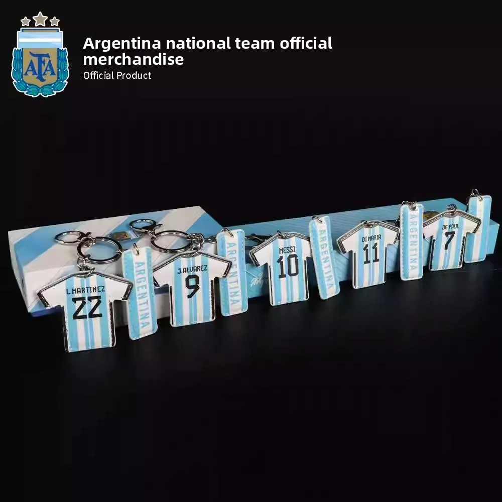 Official Argentina National Team Messi Jersey Keychain, Souvenir Pendant, Authentic Soccer Memorabilia Gift
Official Argentina National Team Messi Jersey Keychain, Souvenir Pendant, Authentic Soccer Memorabilia Gift
