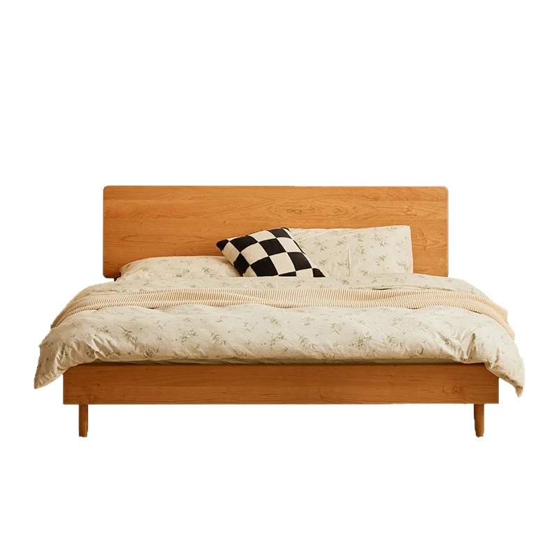 Solid wood bed, modern, master bedroom, Japanese, adjustable, Nordic, furniture
Solid wood bed, modern, master bedroom, Japanese, adjustable, Nordic, furniture