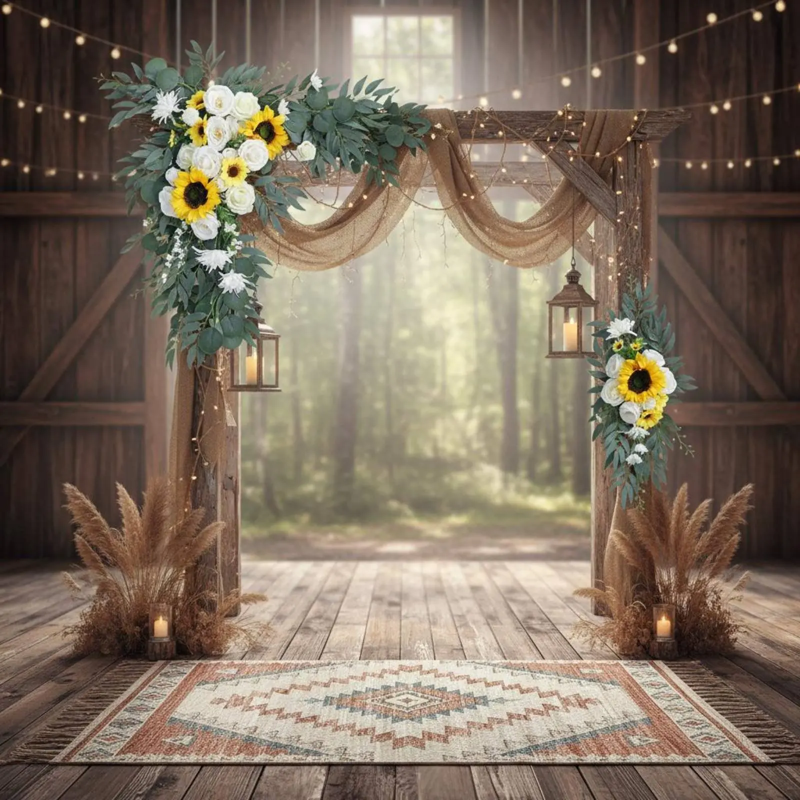 2 Pieces Wedding Arch Flower Set Realistic Look Solar Bloom Arch Swag Solar Bloom Floral Swag Set Lifelike Welcome Sign Floral
2 Pieces Wedding Arch Flower Set Realistic Look Solar Bloom Arch Swag Solar Bloom Floral Swag Set Lifelike Welcome Sign Floral