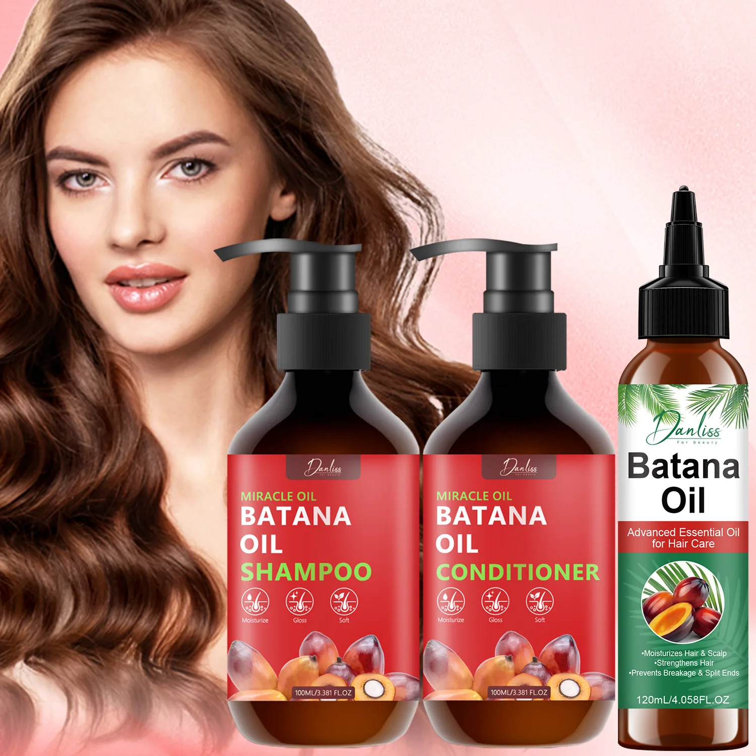 Batana Oil Hair Care Set – Shampoo, Conditioner & Essential Oil for Deep Nourishment.
Batana Oil Hair Care Set – Shampoo, Conditioner & Essential Oil for Deep Nourishment.