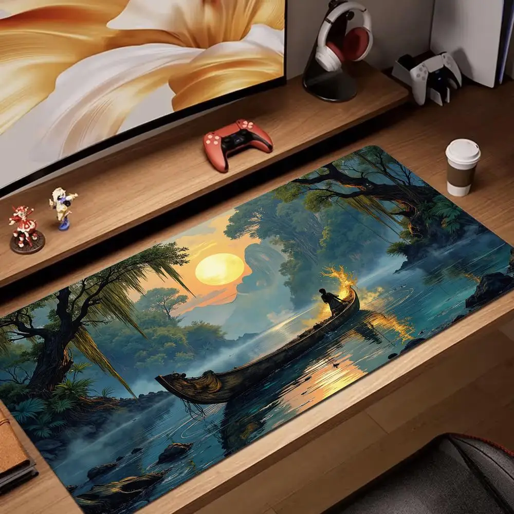 Magic Wooden boat large office Mouse Pad Desk Mat gamer pc accessories Gaming mat keypad mousepad suitable for work and game
Magic Wooden boat large office Mouse Pad Desk Mat gamer pc accessories Gaming mat keypad mousepad suitable for work and game