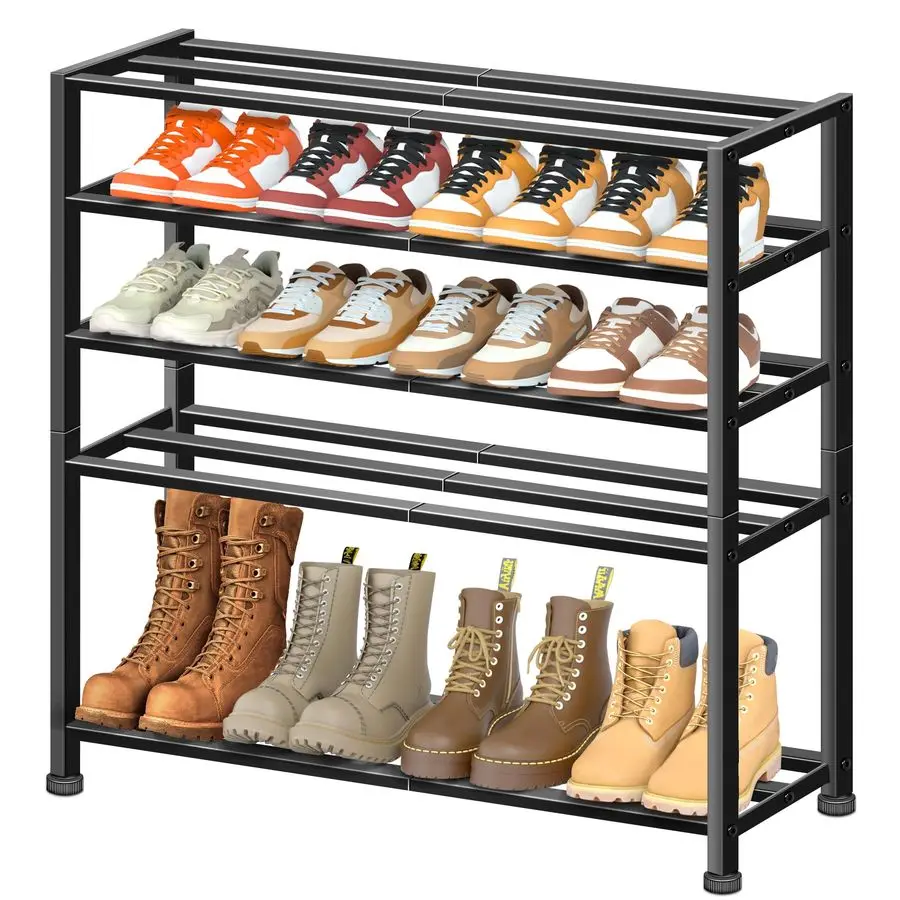 5Tier Heavy Duty Shoe Rack for Garage Entryway, Stackable Shoe Organizer for 25 Pairs Men Boots, Shoe Rack for Closet Metal Shoe
5Tier Heavy Duty Shoe Rack for Garage Entryway, Stackable Shoe Organizer for 25 Pairs Men Boots, Shoe Rack for Closet Metal Shoe