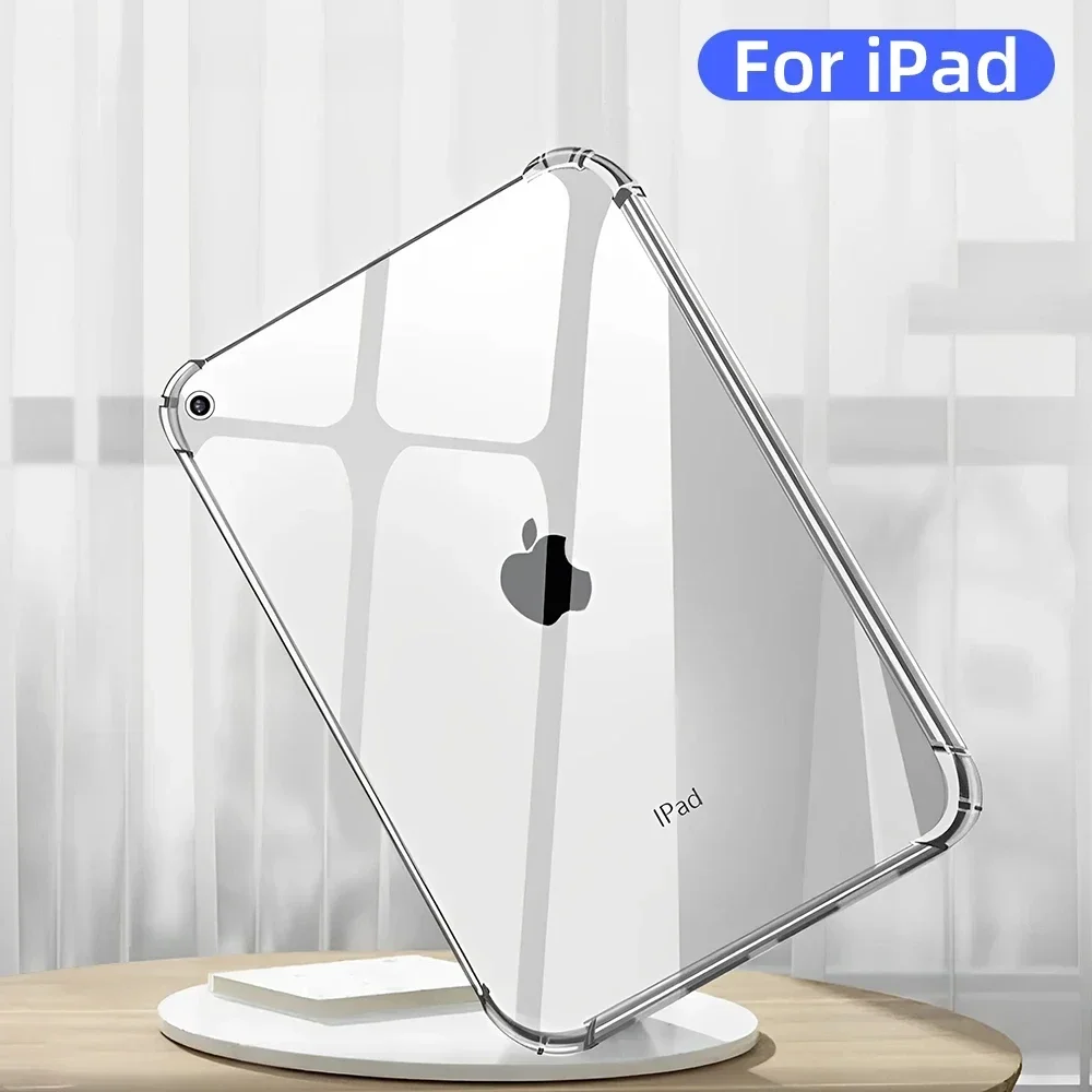 HD Clear Tablet Case for Apple IPad 11th A16 2025 Generation 10th TPU Silicon Transparent Funda for IPad Air 7 6 5 11/13 M3 2025
HD Clear Tablet Case for Apple IPad 11th A16 2025 Generation 10th TPU Silicon Transparent Funda for IPad Air 7 6 5 11/13 M3 2025