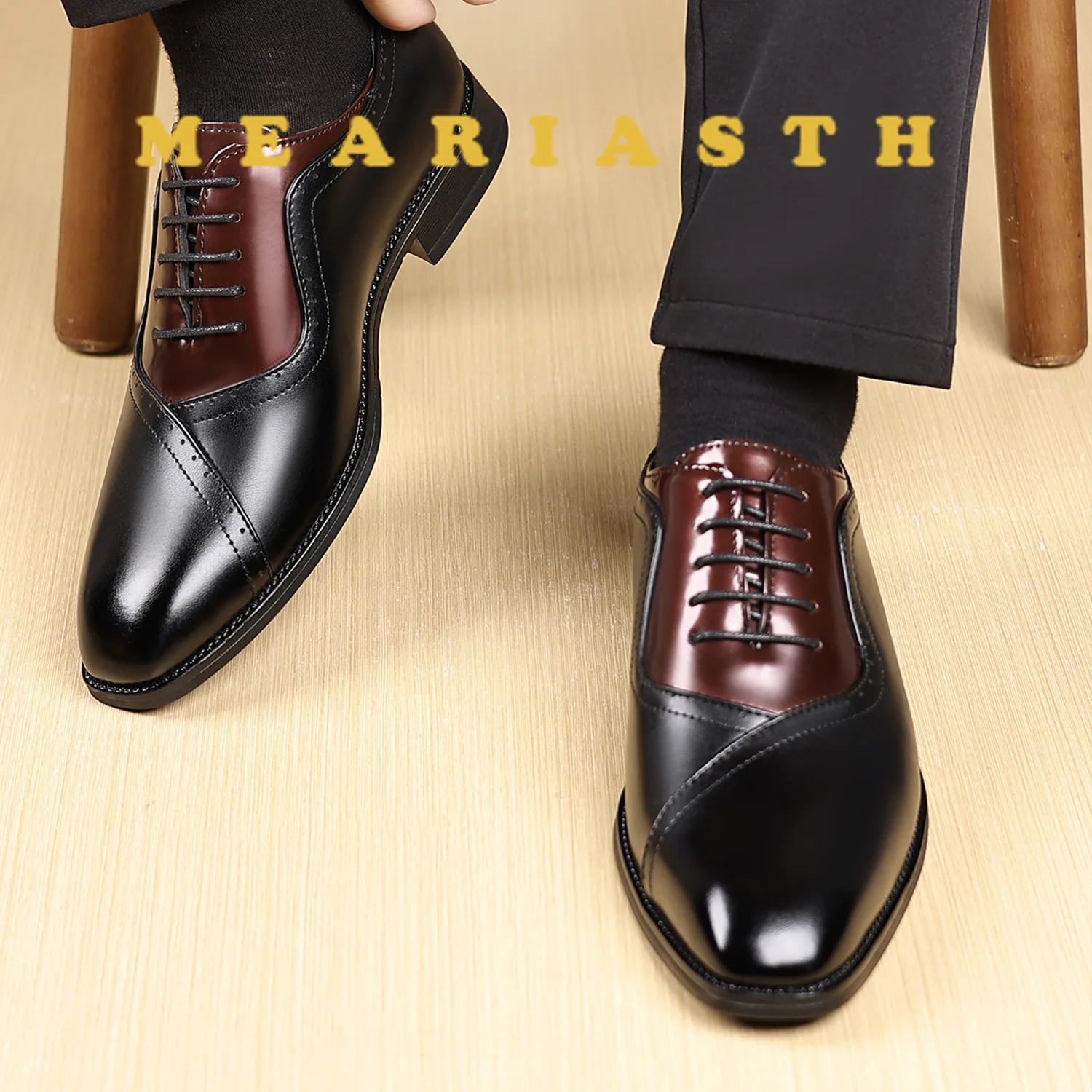 2025 New Men's PU Leather Oxford Shoes Square-Toe Two-Tone Lace-Up Comfortable Durable Casual Business Formal Office Footwear
2025 New Men's PU Leather Oxford Shoes Square-Toe Two-Tone Lace-Up Comfortable Durable Casual Business Formal Office Footwear
