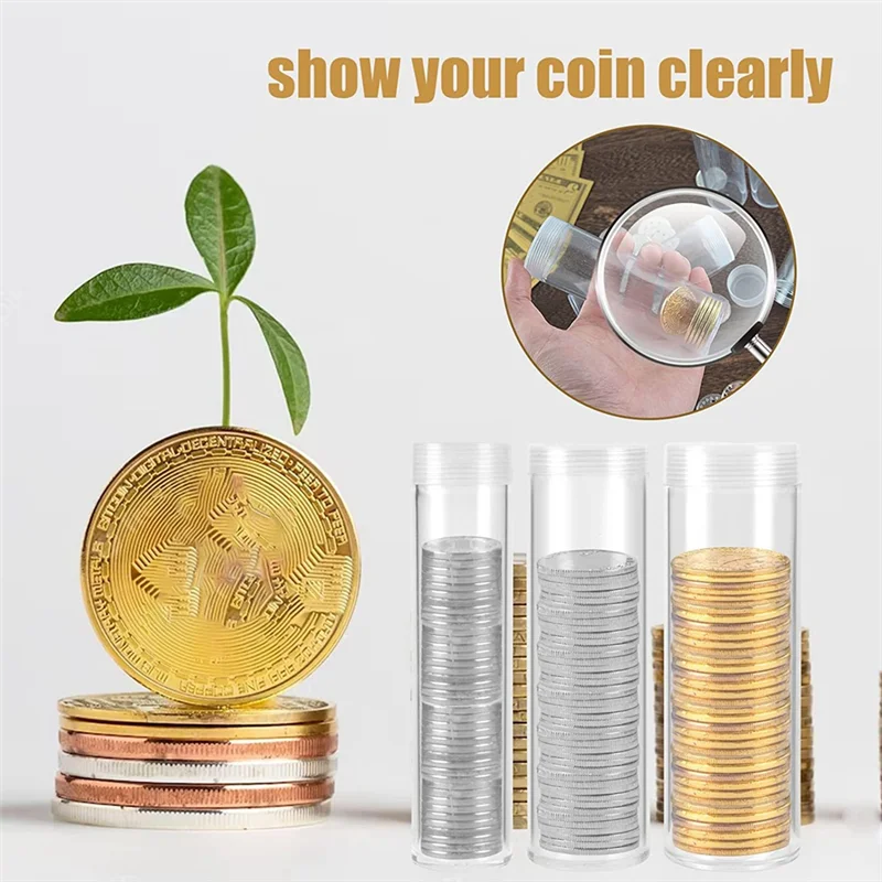 AY14 -Coin Storage Tube, Plastic Coin Tube, Commemorative Coin Protection Tube, Whole Roll Loose Coin Tube (30 Pieces)
AY14 -Coin Storage Tube, Plastic Coin Tube, Commemorative Coin Protection Tube, Whole Roll Loose Coin Tube (30 Pieces)
