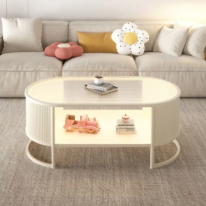 Coffee table living room 2024 new simple modern small apartment light luxury glass small table design
Coffee table living room 2024 new simple modern small apartment light luxury glass small table design