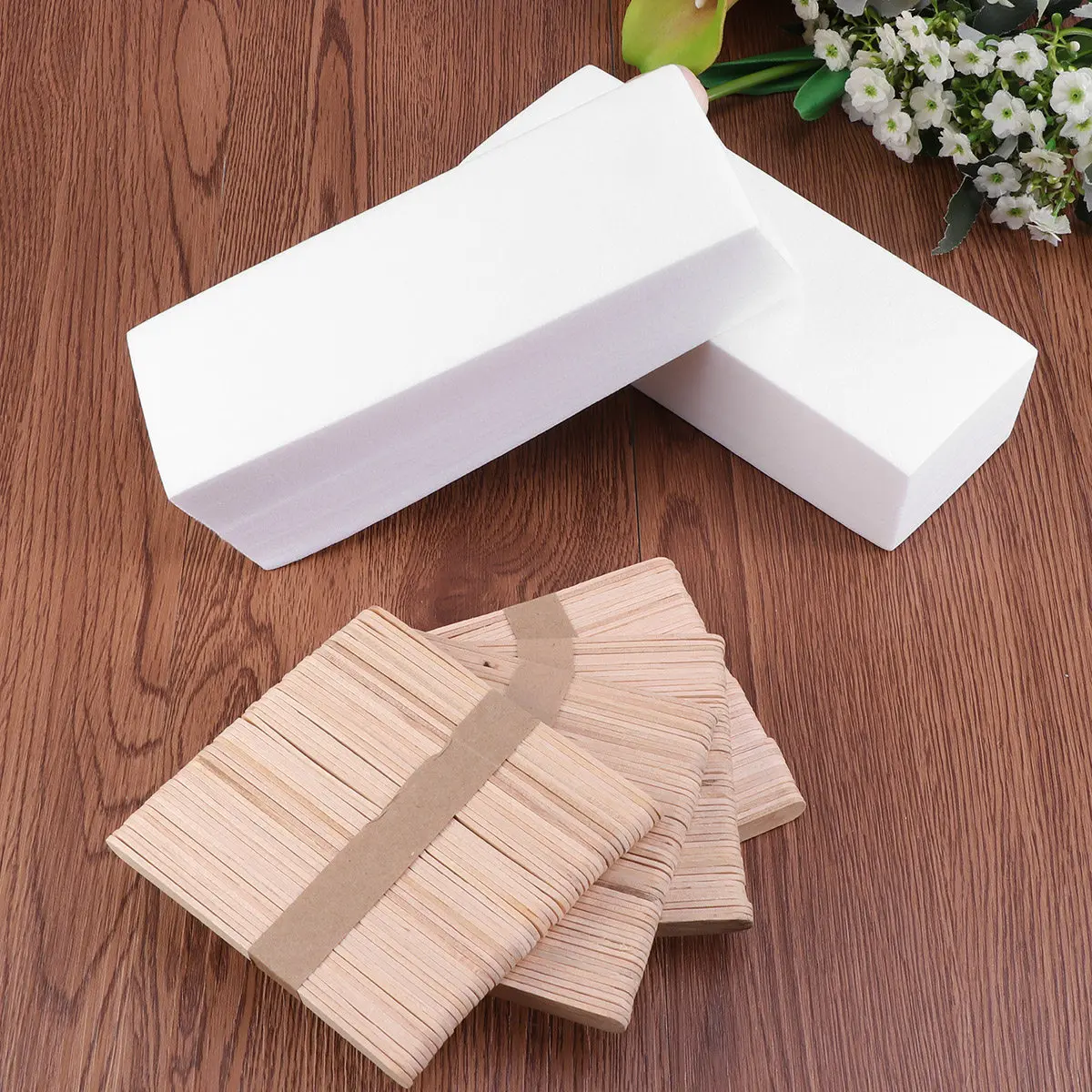 400Pcs Salon Grade Hair Removal Wax Strips with Tongue Depressor Set Flexible Cotton Wood Depilatory Strips for Body Facial Use
400Pcs Salon Grade Hair Removal Wax Strips with Tongue Depressor Set Flexible Cotton Wood Depilatory Strips for Body Facial Use