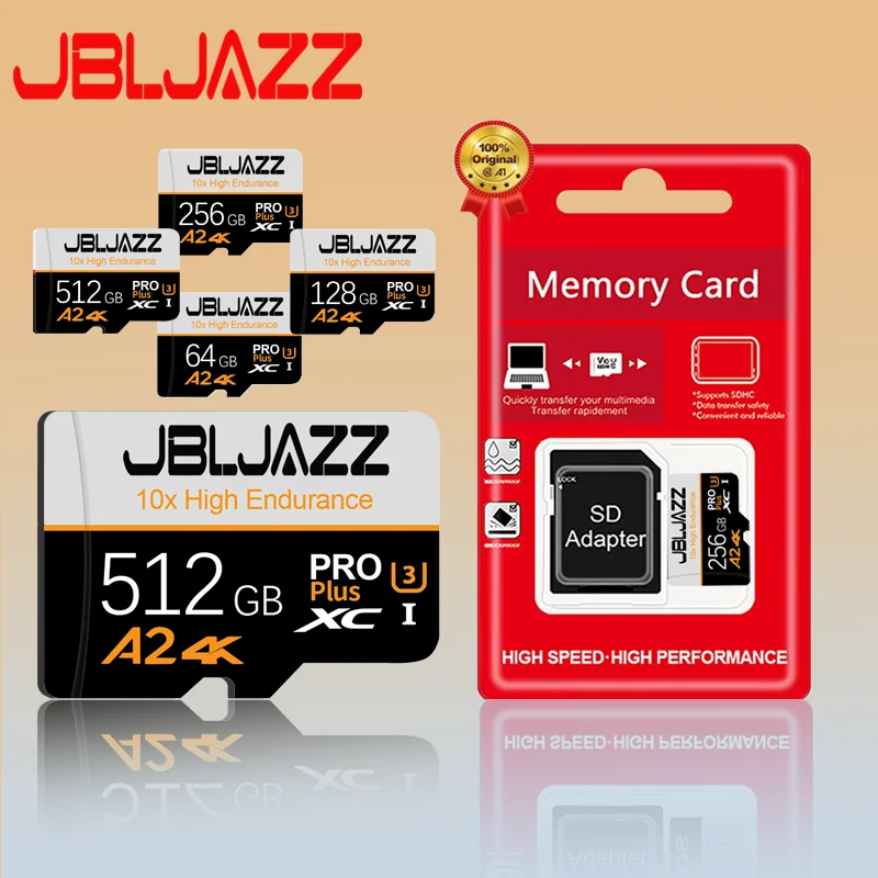 Mini SD Card U3 Class 10 Micro SD Memory Card 64GB 128GB 256GB 512GB for Mobile Phone Tablet Speaker HD Camera Drone
Mini SD Card U3 Class 10 Micro SD Memory Card 64GB 128GB 256GB 512GB for Mobile Phone Tablet Speaker HD Camera Drone