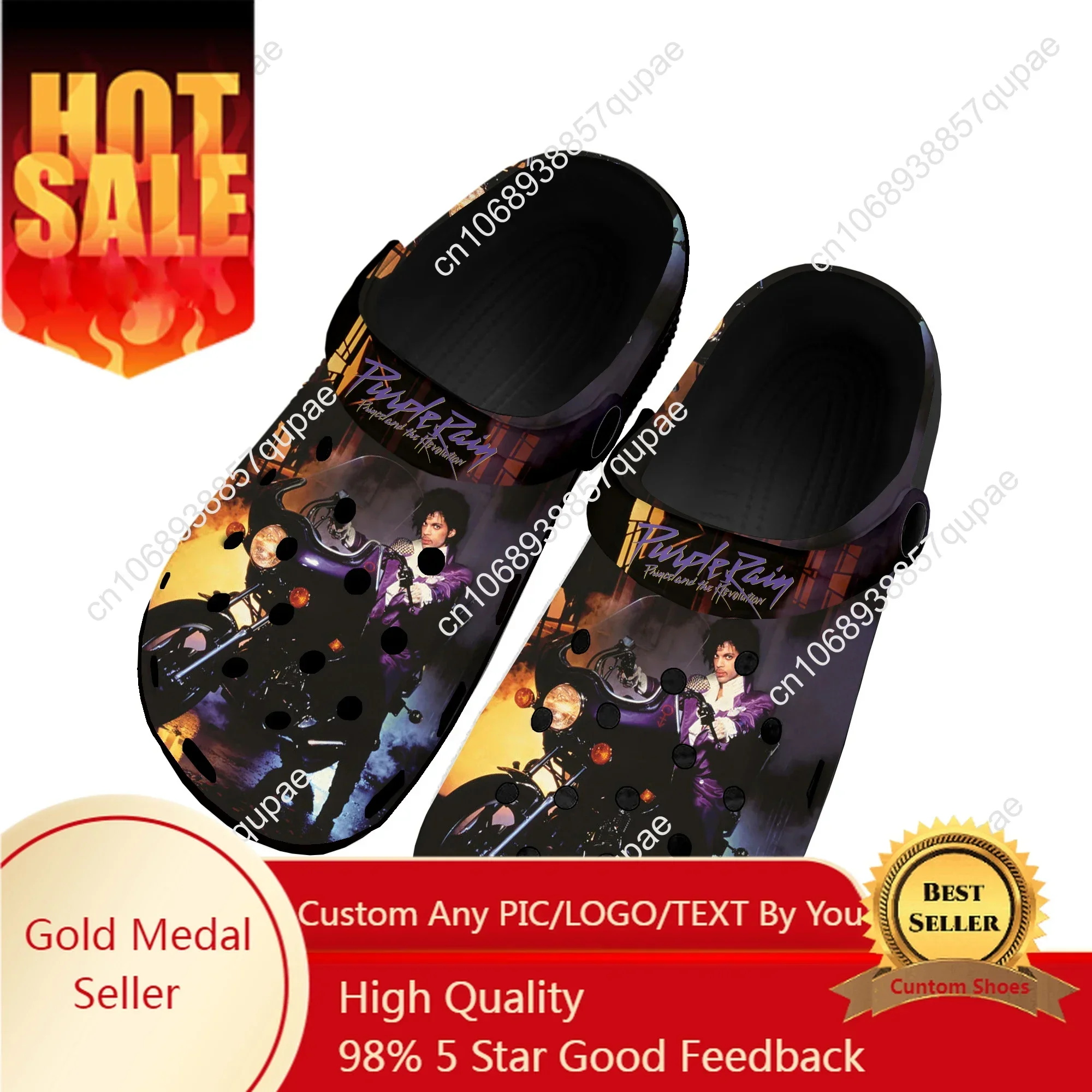 Prince Rogers Nelson Purple Rain Home Clogs Custom Water Shoes Mens Women Teenager Shoe 3D Print Garden Clog Beach Hole Slippers
Prince Rogers Nelson Purple Rain Home Clogs Custom Water Shoes Mens Women Teenager Shoe 3D Print Garden Clog Beach Hole Slippers