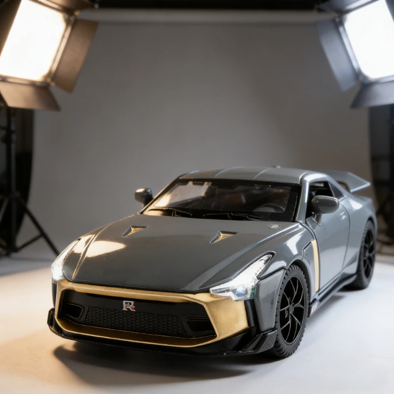 Модель автомобиля GT-R50 из сплава, масштаб 1:32, персонализированное украшение, детская игрушка, подарок
Модель автомобиля GT-R50 из сплава, масштаб 1:32, персонализированное украшение, детская игрушка, подарок