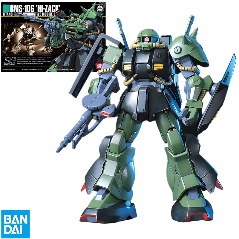Bandai Original Gundam Model Kit Anime Figure HGUC 1/144 Hi-Zack RMS-106 Action Figures Toys Collectible Gifts for Children
Bandai Original Gundam Model Kit Anime Figure HGUC 1/144 Hi-Zack RMS-106 Action Figures Toys Collectible Gifts for Children