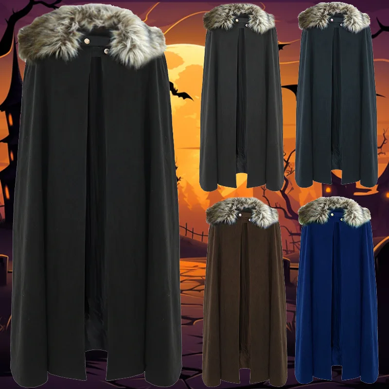 Новый средневековый зимний плащ с толстым воротником, накидка для косплея, пальто, готический женский костюм в стиле ретро на Хэллоуин для женщин и мужчин
Новый средневековый зимний плащ с толстым воротником, накидка для косплея, пальто, готический женский костюм в стиле ретро на Хэллоуин для женщин и мужчин