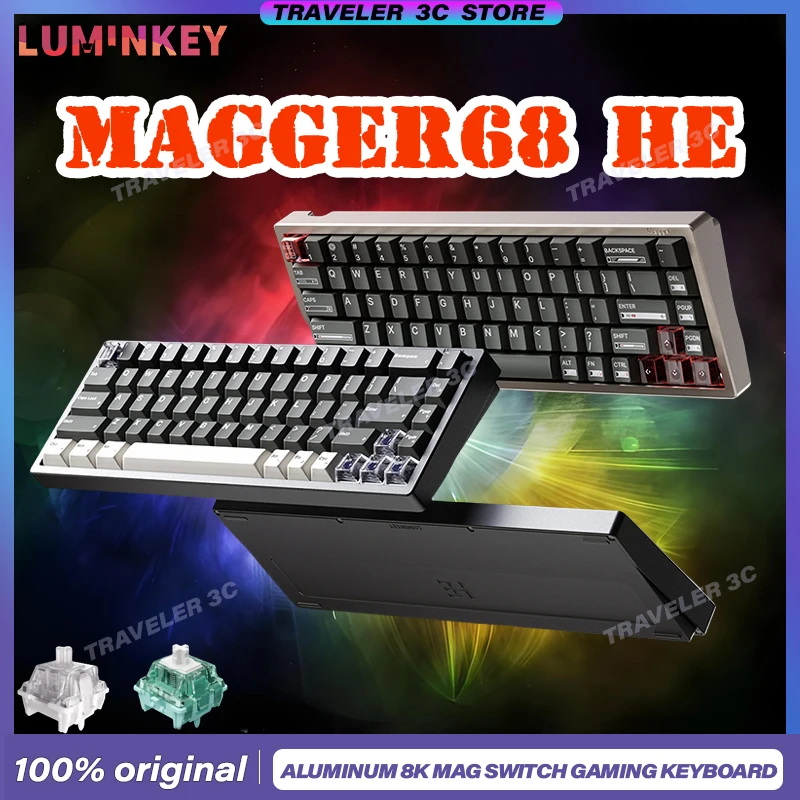 LUMINKEY Magger68 HE индивидуальный магнитный переключатель игровая клавиатура с ЧПУ алюминиевый корпус Gateron Hall Effect 0,01 мм быстрый триггер ПК
LUMINKEY Magger68 HE индивидуальный магнитный переключатель игровая клавиатура с ЧПУ алюминиевый корпус Gateron Hall Effect 0,01 мм быстрый триггер ПК