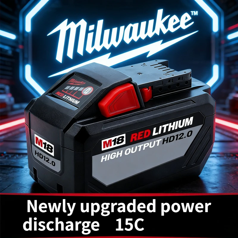 2026 New upgrade Milwaukee M18 Battery 18V 12.0Ah 48-11-1815 2604-22 2604-20 21700 For Milwaukee High-Power Power Tools Battery
2026 New upgrade Milwaukee M18 Battery 18V 12.0Ah 48-11-1815 2604-22 2604-20 21700 For Milwaukee High-Power Power Tools Battery