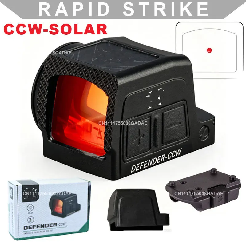 VTX Defender-CCW Enclosed Solar Red Dot Sight 3 MOA Dot Pistol Handgun Compact Optics Shield RMSc Footprint w/Picatinny Mount
VTX Defender-CCW Enclosed Solar Red Dot Sight 3 MOA Dot Pistol Handgun Compact Optics Shield RMSc Footprint w/Picatinny Mount