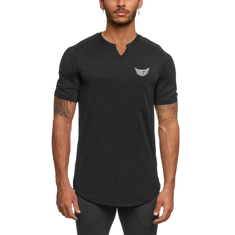 Gym Fitness Bodybuilding Sport Shirt Fashion V-Neck Street Hip Hop T-shirt Short Sleeve Quick Dry TShirt Men Breathable Slim Top
Gym Fitness Bodybuilding Sport Shirt Fashion V-Neck Street Hip Hop T-shirt Short Sleeve Quick Dry TShirt Men Breathable Slim Top