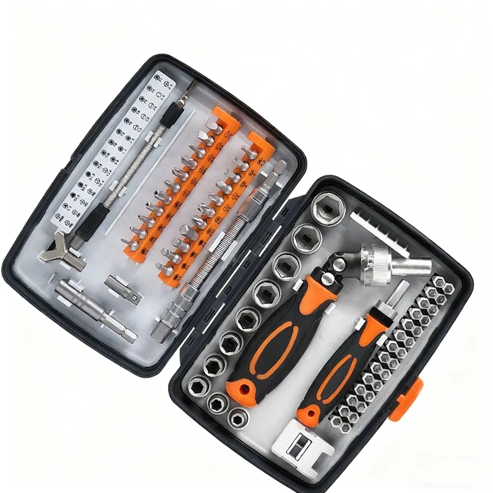 68-in-1 Ratchet Screwdriver Set Home Repair Mobile Phones Electronics Computer Disassembly Full CRV Screwdriver Kit
68-in-1 Ratchet Screwdriver Set Home Repair Mobile Phones Electronics Computer Disassembly Full CRV Screwdriver Kit