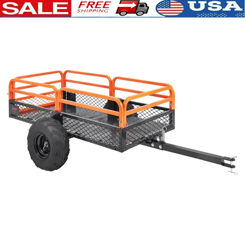 Heavy Duty Dump Cart Tow Behind ATV Trailer 1500 lbs Steel Construction Garden Utility Pneumatic Tires Easy Dumping 15 Cu Ft
Heavy Duty Dump Cart Tow Behind ATV Trailer 1500 lbs Steel Construction Garden Utility Pneumatic Tires Easy Dumping 15 Cu Ft