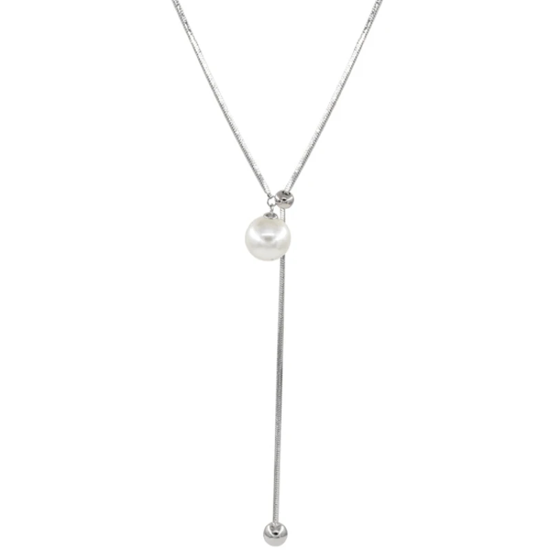 Sterling silver necklace women's pull pearl tassel long collarbone light luxury temperament sweater chain
Sterling silver necklace women's pull pearl tassel long collarbone light luxury temperament sweater chain