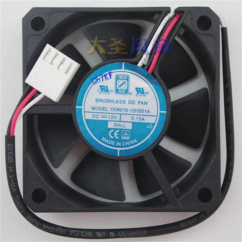 Original ORION OD6015-12HB01A 12V 6CM three-wire double ball bearing chassis power cooling fan
Original ORION OD6015-12HB01A 12V 6CM three-wire double ball bearing chassis power cooling fan