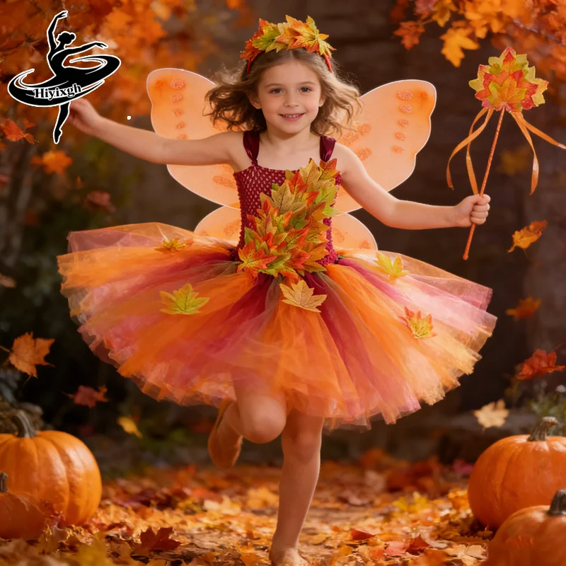 Fairy Costume for Girl Forest Woodland Autumn Fairy Tutu Dress Up Maple Leaves Halloween Thanksgiving Tulle Princess Dress 1-12T
Fairy Costume for Girl Forest Woodland Autumn Fairy Tutu Dress Up Maple Leaves Halloween Thanksgiving Tulle Princess Dress 1-12T