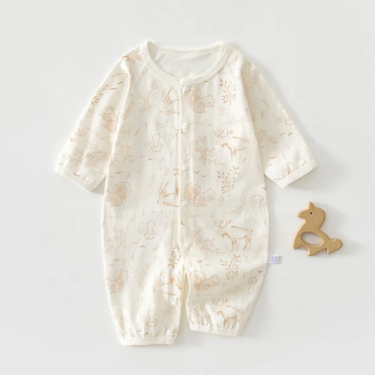 Summer Newborn Pure Cotton Romper Breathable Mesh Back Baby Jumpsuit Thin Long Sleeve Air Condition Pajamas
Summer Newborn Pure Cotton Romper Breathable Mesh Back Baby Jumpsuit Thin Long Sleeve Air Condition Pajamas