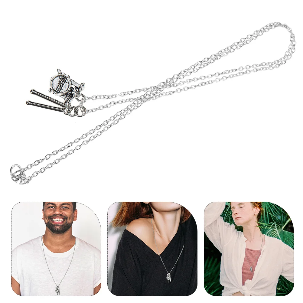 Drum Necklace Unique Hanging Pendant Design Decor Music Jewelry Chic Special Shape Alloy
Drum Necklace Unique Hanging Pendant Design Decor Music Jewelry Chic Special Shape Alloy