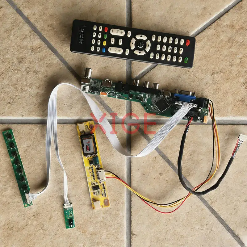 Комплект для самостоятельной сборки контроллера матрицы для LP171WP5, LP171WP6, LP171WP3, LP171WP7 с HDMI+VGA+AV+USB, 1440*900, LVDS-30Pin, 2CCFL
Комплект для самостоятельной сборки контроллера матрицы для LP171WP5, LP171WP6, LP171WP3, LP171WP7 с HDMI+VGA+AV+USB, 1440*900, LVDS-30Pin, 2CCFL